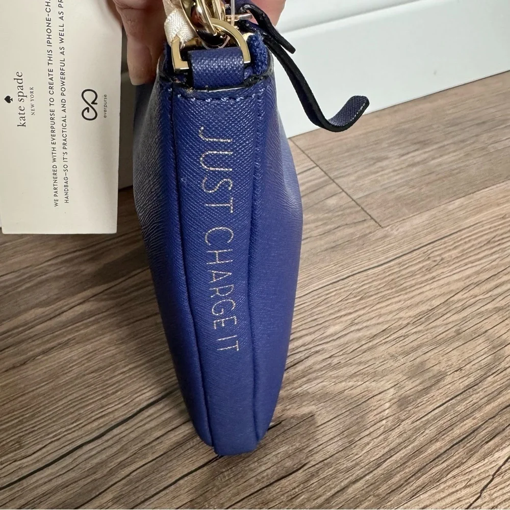 NWT Kate Spade EVERPURSE QUENTIN FRENCH NAVY WRISTLET